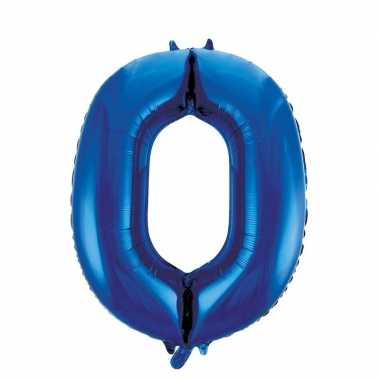 0 jaar versiering cijfer ballon 86 cm