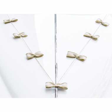 12x trouwauto versiering strikken set van jute