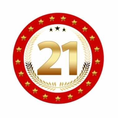 25x stuks luxe bierviltjes 21 jaar versiering
