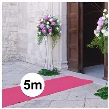 5 meter lichtroze versiering loper 1 meter breed