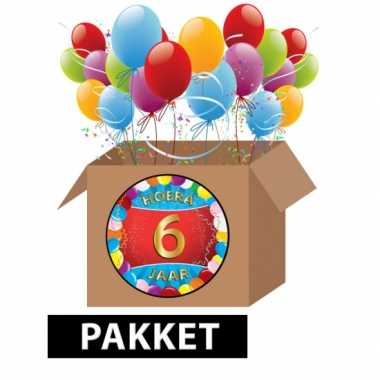 6 jarige feestversiering pakket