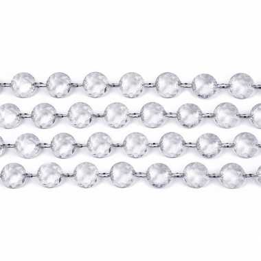 Bruiloft tafelversiering kristal slinger transparant