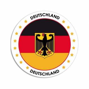 Duitsland sticker rond 14,8 cm landen versiering