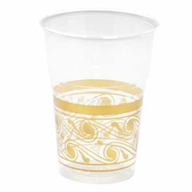 Gouden versiering bekers 10 stuks