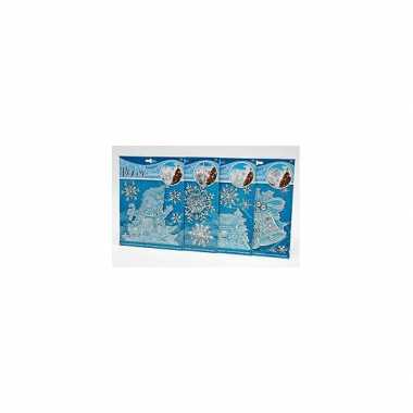 Kerst raamstickers/raamversiering kerstklokken plaatjes 18x24 cm