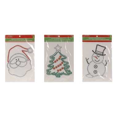 Kerst versiering raamstickers pakket van 3x stickers vellen