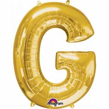 Naam versiering gouden letter ballon g