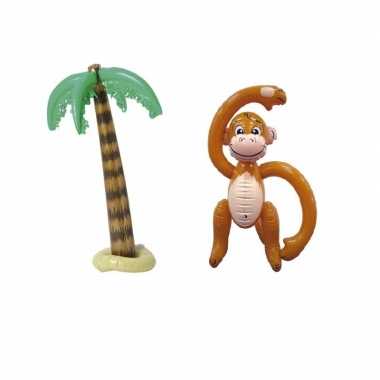Opblaas hawaii versiering set 2 stuks