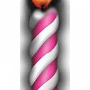 Roze kaars versiering bord 190 cm