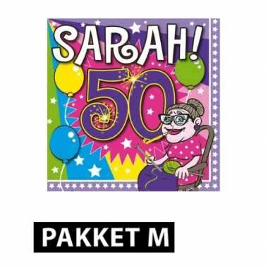 Sarah verjaardag versiering feestpakket