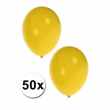 Versiering 50 gele ballonnen