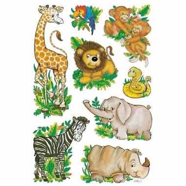 Versiering dierentuin dieren stickers