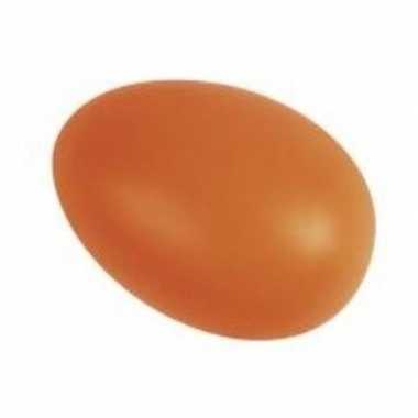 Versiering eieren oranje 6 cm 25 stuks