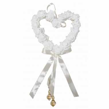 Versiering hart bruiloft/huwelijk versiering 30 x 24 cm