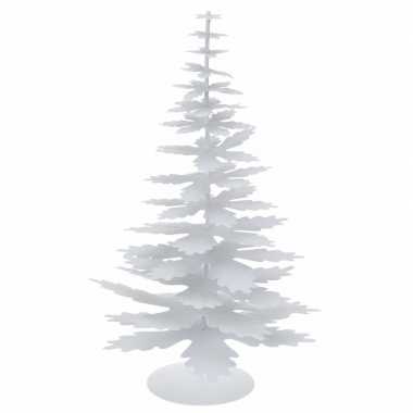 Witte versiering kerstboom glitter