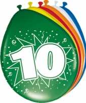 10 jaar versiering ballonnen 30cm 24x stuks