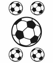 10x raamstickers voetbal raamversiering