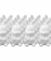 12x piepschuim konijnen hazen versierings 8 cm hobby