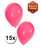 15 roze versiering ballonnen