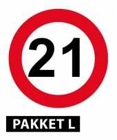 21 jaar versiering pakket groot