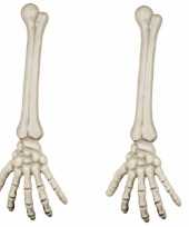 2x horror versiering skelet arm 46 cm