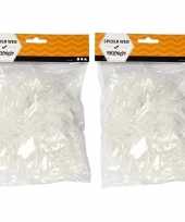 2x witte spinnenraggen versiering 20 gram