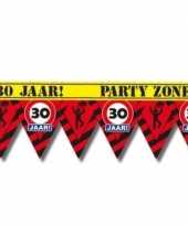 30 jaar party tape markeerlint waarschuwing 12 m versiering