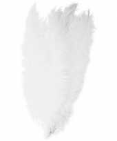 3x grote versiering veren struisvogelveren wit 50 cm