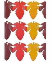 3x herfstbladen versiering slinger