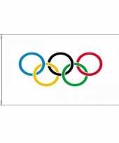 3x versiering vlaggen olympische spelen