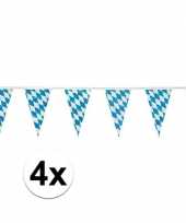 4x oktoberfest versiering vlaggenlijnen 10 meter