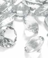 5x hobby versiering transparante diamantjes steentjes 30 mm 3 cm
