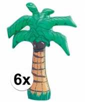 6 stuks opblaasbare palmboom versiering 45 cm