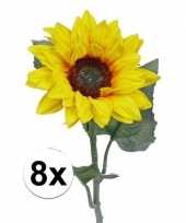 8 zonnebloemen versiering 81 cm