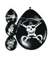 8x stuks piraten ballonnen versiering