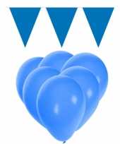 Blauwe versiering versiering pakket