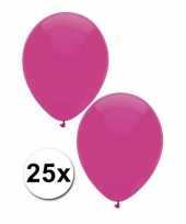 Donkerroze versiering ballonnen 25 stuks