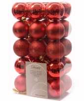 Elegant christmas kerstboom versiering kerstballen rood 30 x