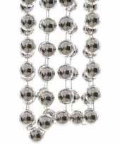 Elegant christmas kerstversiering sterren grove kralen ketting zilver 270 cm