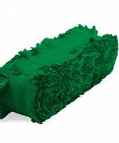 Feest verjaardag versiering slingers groen 24 meter crepe papier
