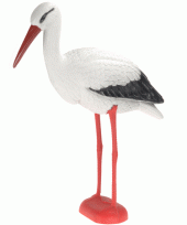 Geboorte versiering ooievaar van kunststof 80 cm