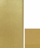 Gouden tafelversiering set tafelkleed servetten