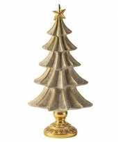 Gouden versiering kerstboom beeld 36 cm