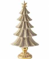 Gouden versiering kerstboom beeldje 28 cm