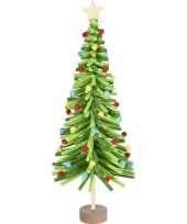 Groen vilten kerstboompje versiering 45 cm