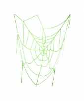 Groene spinnenweb versiering 100 cm
