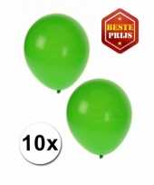 Groene versiering ballonnen 10 stuks