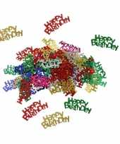 Happy birthday versiering confetti