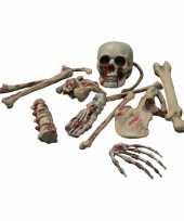 Horror thema versiering skelet botten met bloed