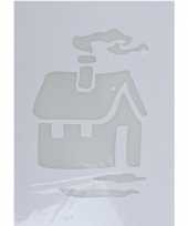 Kerst raamsjablonen raamversiering kerst huis plaatjes 35 cm